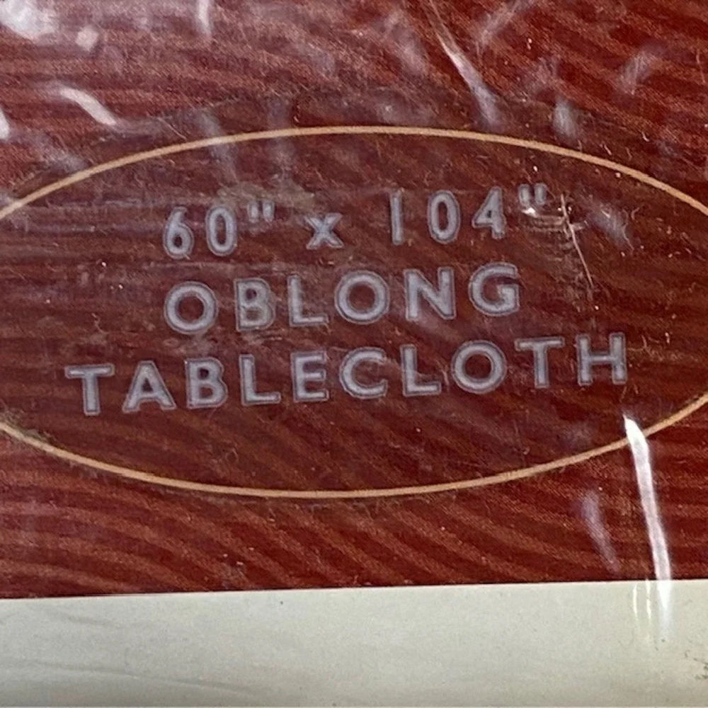Charter Club Winter Village Christmas Tablecloth 60x104 Brushed Cotton Duck New